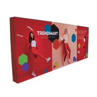 20' straight splash floor display wrap kit with dye sublimated graphic......