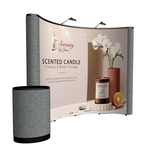 10' Curved ARISE Floor Display Kit (Mural with Fabric Ends)