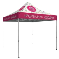 10' deluxe tent kit with crank-up canopy, steel frame, legs, feet... from ASI...