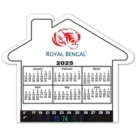 House Shaped Thermo Magnet w/ 6 Month Calendar - MADE IN USA