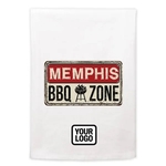 BBQ Themed Kitchen Towel with Logo