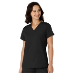 Wink - W123 - Women's Flex-n-Reach Side Panel V-Neck Top