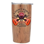 20 Oz. Trekkie Wood Grain Tumbler with Slide Action Lid
