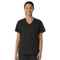 Wink - WORK - Women's Three-Pocket Curved V-Neck Top