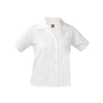 A+ Uniforms - Girls' Pointed Collar Short Sleeve Broadclo...