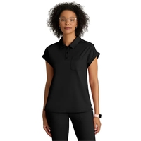 Barco - Grey's Anatomy Knit Stretch - One Pocket Polo Nec...... from ASI...