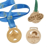 Custom Wood Medals Engraved