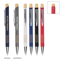 Plunger action ballpoint pen made with recycled aluminum.... from ASI 61125...