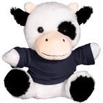7" Plush Cow With T-Shirt