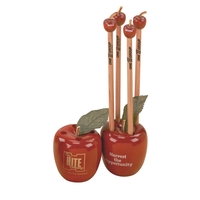 Red Apple Pencil Holder