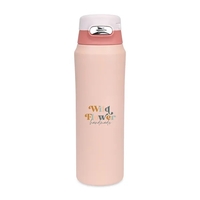 16 oz. recycled stainless steel bottle with with double-wall vacuum...