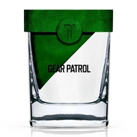 4 oz. old fashioned glass with wedge shape on one side.... from ASI 56070...