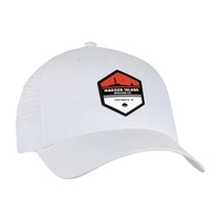 One-size-fits-most cap with pre-curved visor, silicone hook and loop closure...