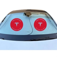 Xtra Tall collapsible Optimum fit fabric sunshade for EV Tesla Style,... from...