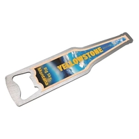 Stainless steel bottle opener with UV color imprint on real cherry... from...