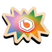 Birch wood magnet with 1/4" thickness and UV color graphics.... from ASI...