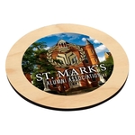 Ultra Vivid Birch Wood Coaster