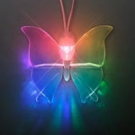 Acrylic Butterfly Light Up Necklace
