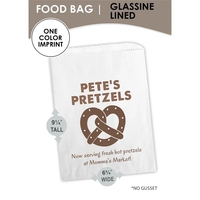Food-safe paper bags with glassine lining. Your choice of 14 ink... from ASI...