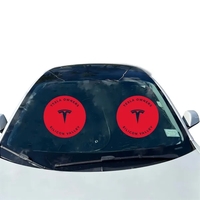 Xtra Tall collapsible Optimum fit fabric sunshade for EV Tesla Style,... from...