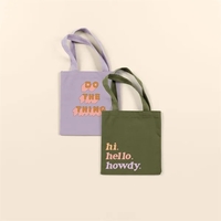 10" x 11" small, youth-size flat canvas tote bag with two... from ASI 74710 Numo