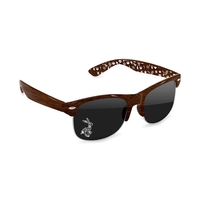 Faux-Wood Club Sport Sunglasses w/ 1-color imprints