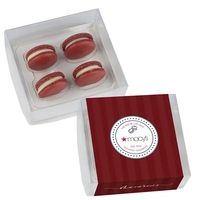Macaron Gift Set / 4 Pack - Red Velvet Box