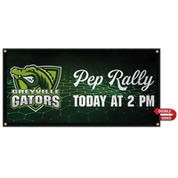 2' x 4' smooth scrim vinyl banner with double-sided graphics.... from ASI...