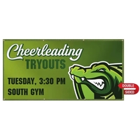 3' x 6' smooth scrim vinyl banner with double-sided graphics.... from ASI...