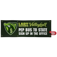 2' x 6' smooth scrim vinyl banner with double-sided graphics.... from ASI...