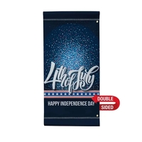 24" x 48" vinyl banner with 3" pole pockets and double-sided... from ASI...