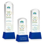 Silkwood VividPrint™ Award on Base - Blue