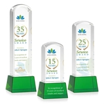 Silkwood VividPrint™ Award on Base - Green