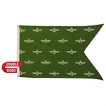 2.5' x 4' Polyester Guidon Flag Double-Sided