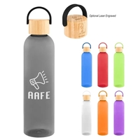 32 Oz. Jeffrey rPET Bottle With Bamboo Lid And Easy Carry...
