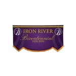 3' x 6' Parade Banner Scallop Bottom Graphic w/Gold Fringe