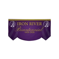 3' x 6' parade banners with scallop bottom graphics.... from ASI 87188...