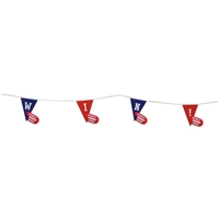 9" x 12" Triangle Pennant String Double-Sided (30')