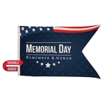 2.5' x 4' Nylon Guidon Flag Double-Sided