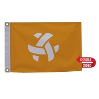 12" x 18" nylon flag with canvas heading, brass grommets and... from ASI...