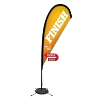 8' teardrop sail sign made of super poly knit fabric with... from ASI 87188...