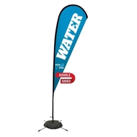 11.5' teardrop sail sign made of super poly knit fabric with... from ASI...