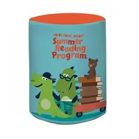 Bar-Height Round Fitted Table Throw (Full-Color Full Bleed)