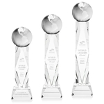Globe Award on Toscana Base - Clear