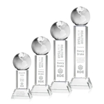 Globe Award on Stowe Base - Clear