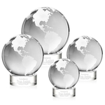 Globe Award on Stanrich Base - Clear