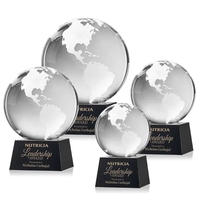 Globe Award on Robson Base - Black
