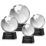 Globe Award on Robson Base - Black