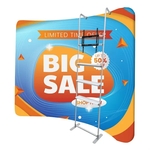 Curved Wall Display 118"wx89"h w/Shelves & TV Brackets