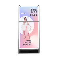 Straight Wall Display 40"wx89"h w/Hanger Rail